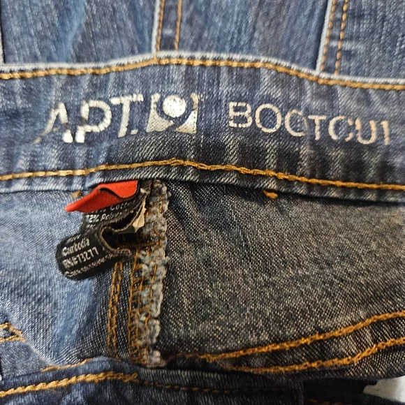 Apt 9 Dark Wash Denim Blue Jeans Bootcut Mid Rise Women's Size 6 - Picture 6 of 8